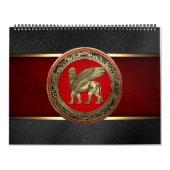 [100] Assyrian Winged Lion - Gold Lamassu Kalender (Titelbild)