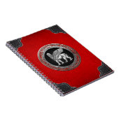 [100] Assyrian Winged Lion - Silver Lamassu Notizblock (Rechte Seite)