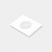 [100] Assyrian Winged Lion - Silver Lamassu Post-it Klebezettel (angewinkelt)