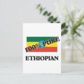 100 % ÄTHIOPIER POSTKARTE (Stehend Vorderseite)