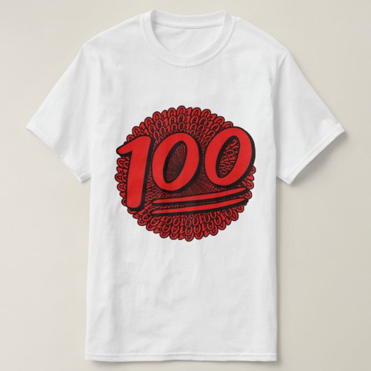 100 auf 100 für 100 T-Shirt (Design vorne)