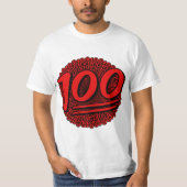 100 auf 100 für 100 T-Shirt (Vorderseite)