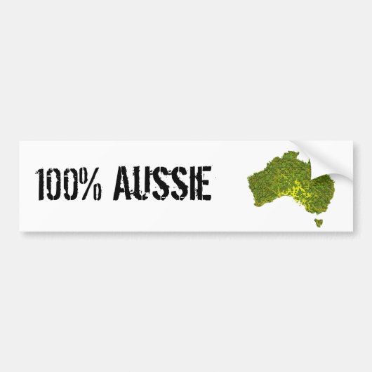 100% Australier-Autoaufkleber Autoaufkleber (Vorne)
