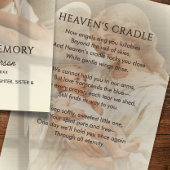 100 Baby Funeral Memorial Photo Prayer Cards Visitenkarte