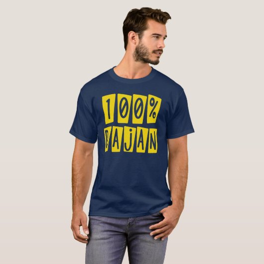 100% bajan T-Shirt (Vorne ganz)