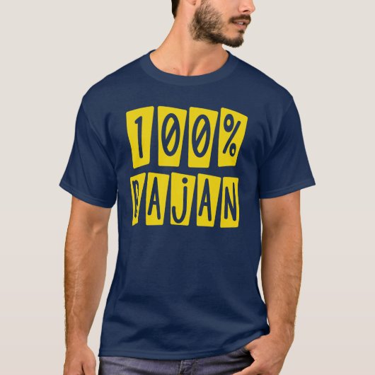 100% bajan T-Shirt (Vorderseite)