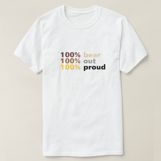100% Bär T-Shirt (Design vorne)