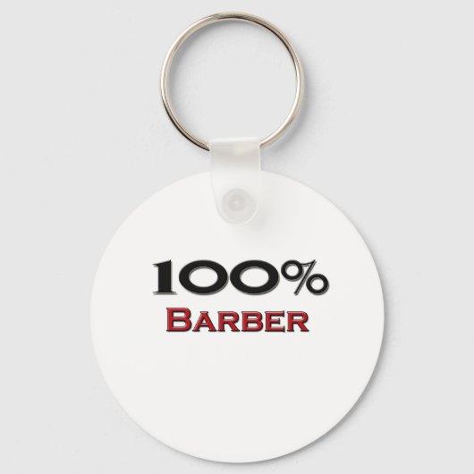 100 % Barber Schlüsselanhänger (Vorderseite)