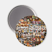 100 Belgisches Biermagnet Magnet (Vorderseite/Rückseite)
