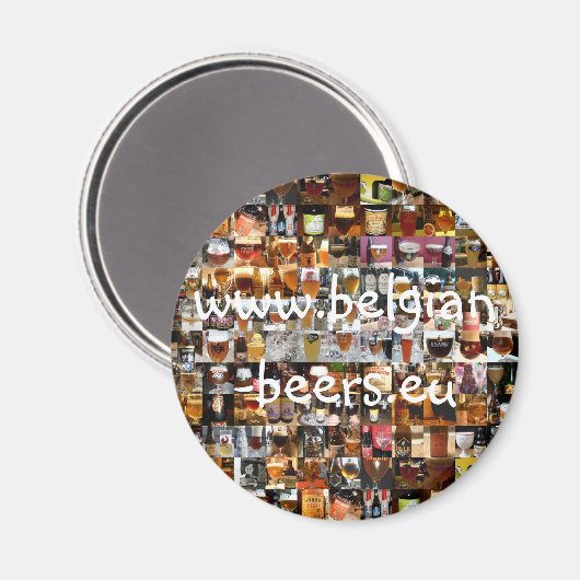 100 Belgisches Biermagnet Magnet (Vorderseite/Rückseite)
