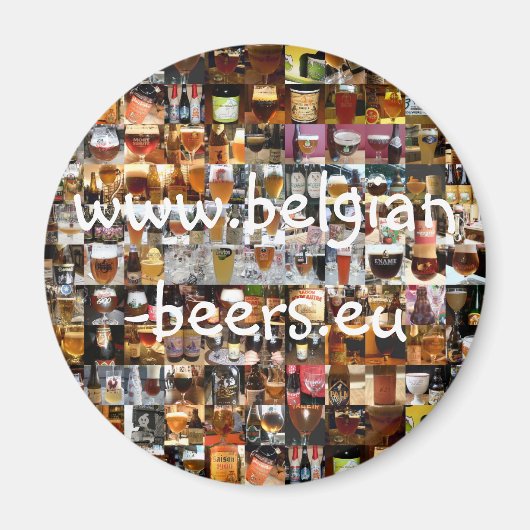 100 Belgisches Biermagnet Magnet (Vorne)