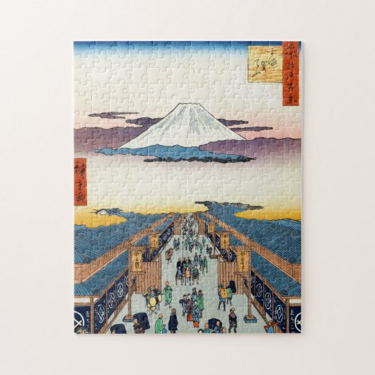100 berühmte Ausblicke auf Edo Ando Hiroshige Puzzle (Vertikal)