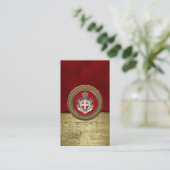 [100] Beschluss Maltas - SMOM-Wappen Visitenkarte (Stehend Vorderseite)