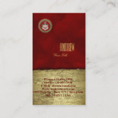 [100] Beschluss Maltas - SMOM-Wappen Visitenkarte (Rückseite)