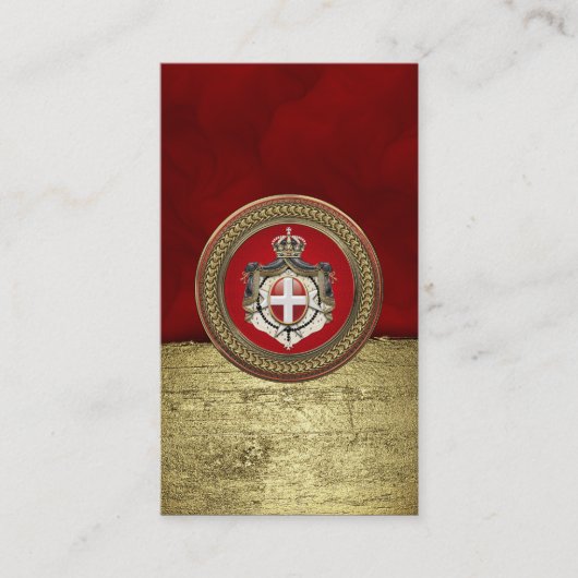 [100] Beschluss Maltas - SMOM-Wappen Visitenkarte (Vorderseite)