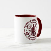 100% Beweis meiner Nüchternheit - Tasse (VorderseiteRechts)