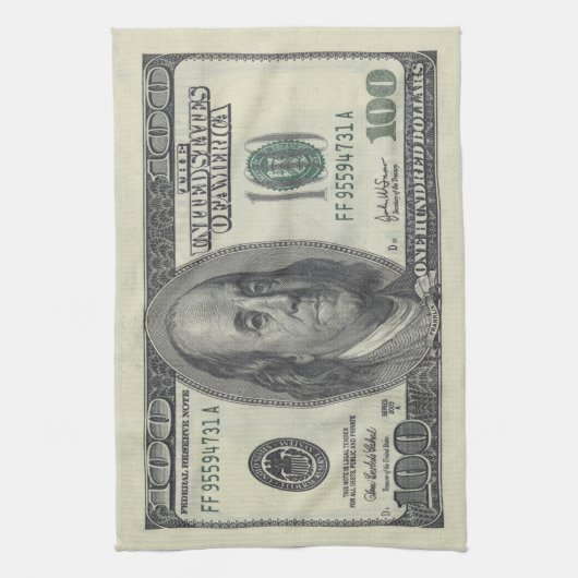 $100 Bill Geschirrtuch (Vertikal)