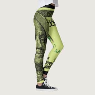 100 Bill Grafik Leggings