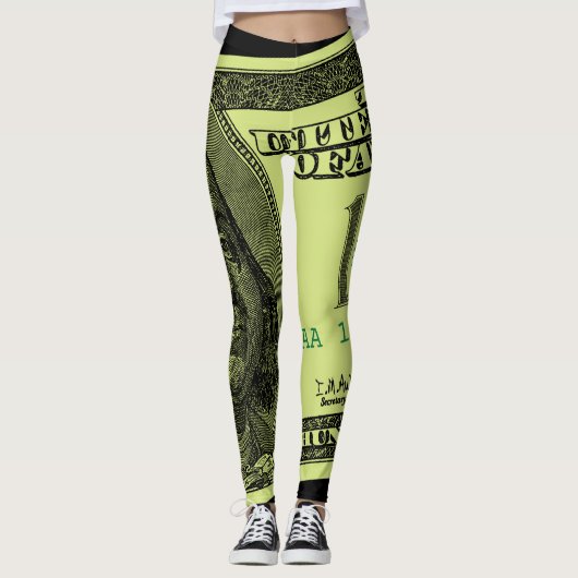 100 Bill Graphic Leggings (Vorderseite)