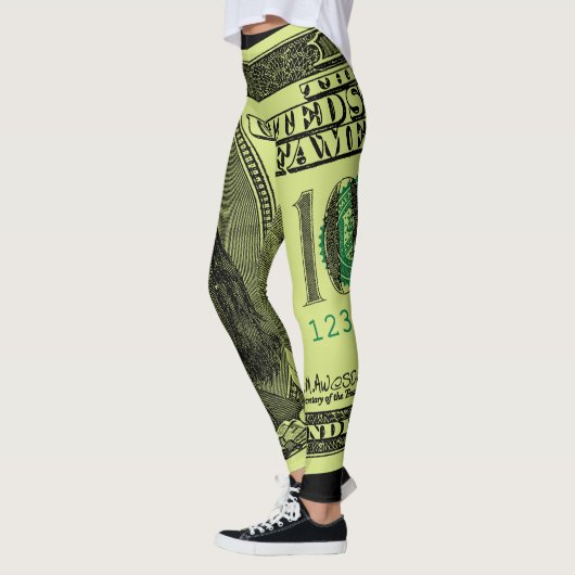 100 Bill Graphic Leggings (Links)