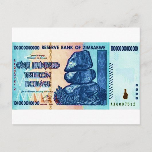 100 Billionen Gründe Postkarte (Vorderseite)