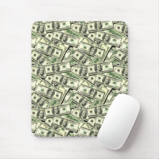 100 Bills-Dollar-Mousepad Mousepad (Mit Mouse)