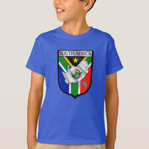 100% Bio Baumwollesüdafrika-Fußball-T - Shirt