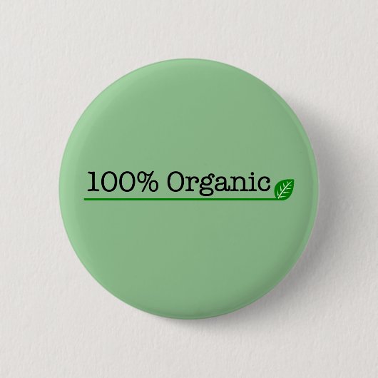 100 % Bio Button (Vorderseite)
