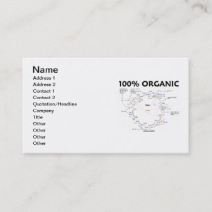 100% Bio (Krebs Cycle Spaß) Visitenkarte