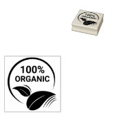 100 % Bio, Ökologisch Gummistempel (Stempel)