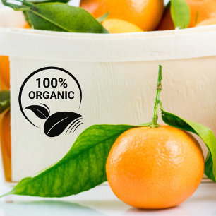 100 % Bio, Ökologisch Gummistempel