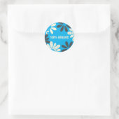 100 % Bio Runder Aufkleber (Tasche)