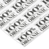 100 % Bio Schwarz-weißes Muster Tischdecke (Schrägansicht)