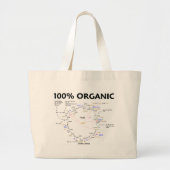 100% Bio (Zitronensäuren-Zyklus - Krebs Zyklus) Jumbo Stoffbeutel (Vorne)