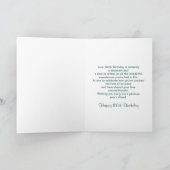 100. BIRTHTAG - BLUE EISE - GREETING - KARTE (Innenseite)