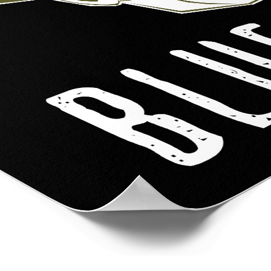 100 % Bluesman Print Poster (Ecke)