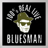 100 % Bluesman Print Poster (Vorne)