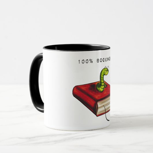 100% Bookworm Tasse (Vorderseite Links)