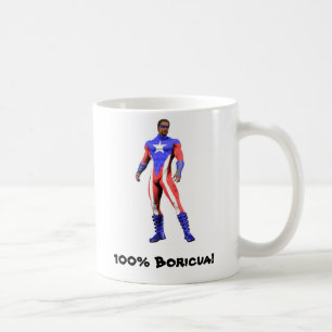 100 % Boricua-Tasse Kaffeetasse
