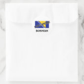 100 % BOSNIEN RUNDER AUFKLEBER (Tasche)