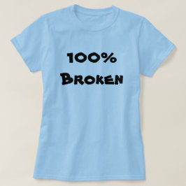 100 % Broken Blue T-Shirt
