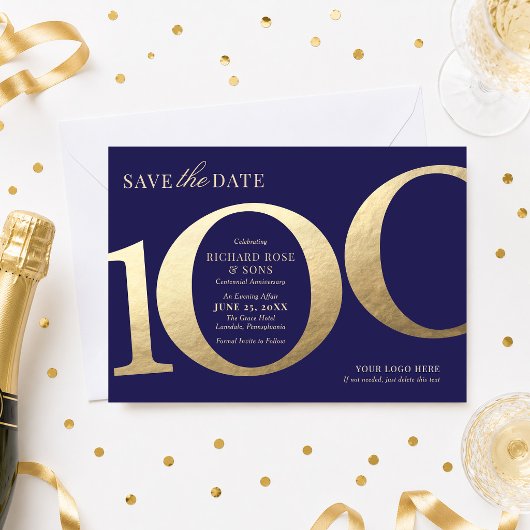 100. Business Save the Date Einladung