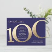 100. Business Save the Date Einladung (Stehend Vorderseite)