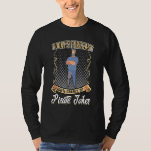 100 % Chance auf Piratenwitze Leg Prosthesi T-Shirt