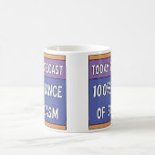 100% Chance auf Sarcasm-Kaffee-Tasse Kaffeetasse (Mittel)