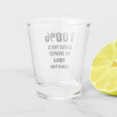 100% Chance billigste Tequila konnte ich finden Schnapsglas (Rückseite)