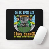 100% Chance Disk trifft Tree Frisbee Golf Men Mousepad (Mit Mouse)