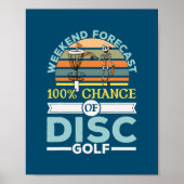 100 Chance Golf Frolf Freizeit Tosser Poster (Vorne)