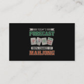 100 Chance Mahjong Party Mahjon Visitenkarte (Rückseite)