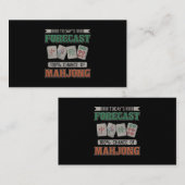 100 Chance Mahjong Party Mahjon Visitenkarte (Vorne/Hinten)